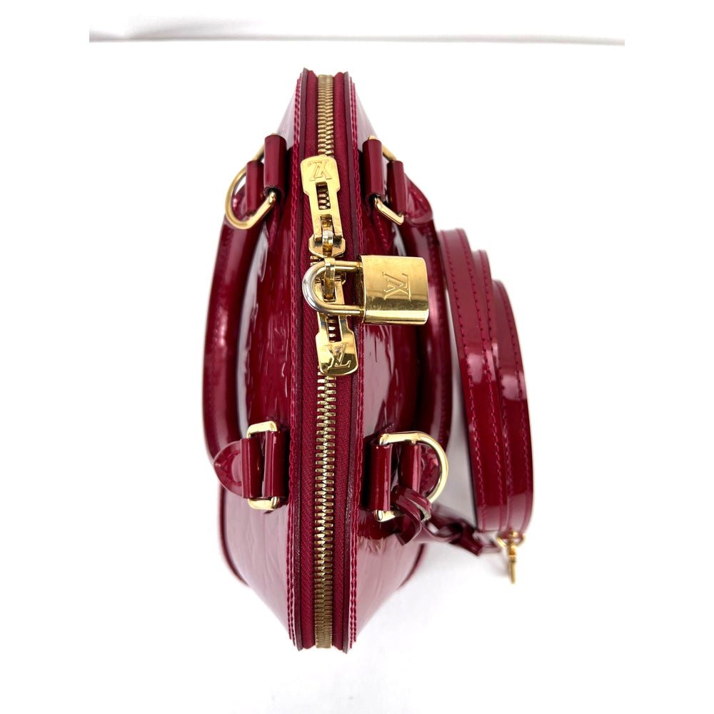 
                  
                    Louis Vuitton Alma BB Monogram Red Vernis Patent Leather Crossbody Bag
                  
                