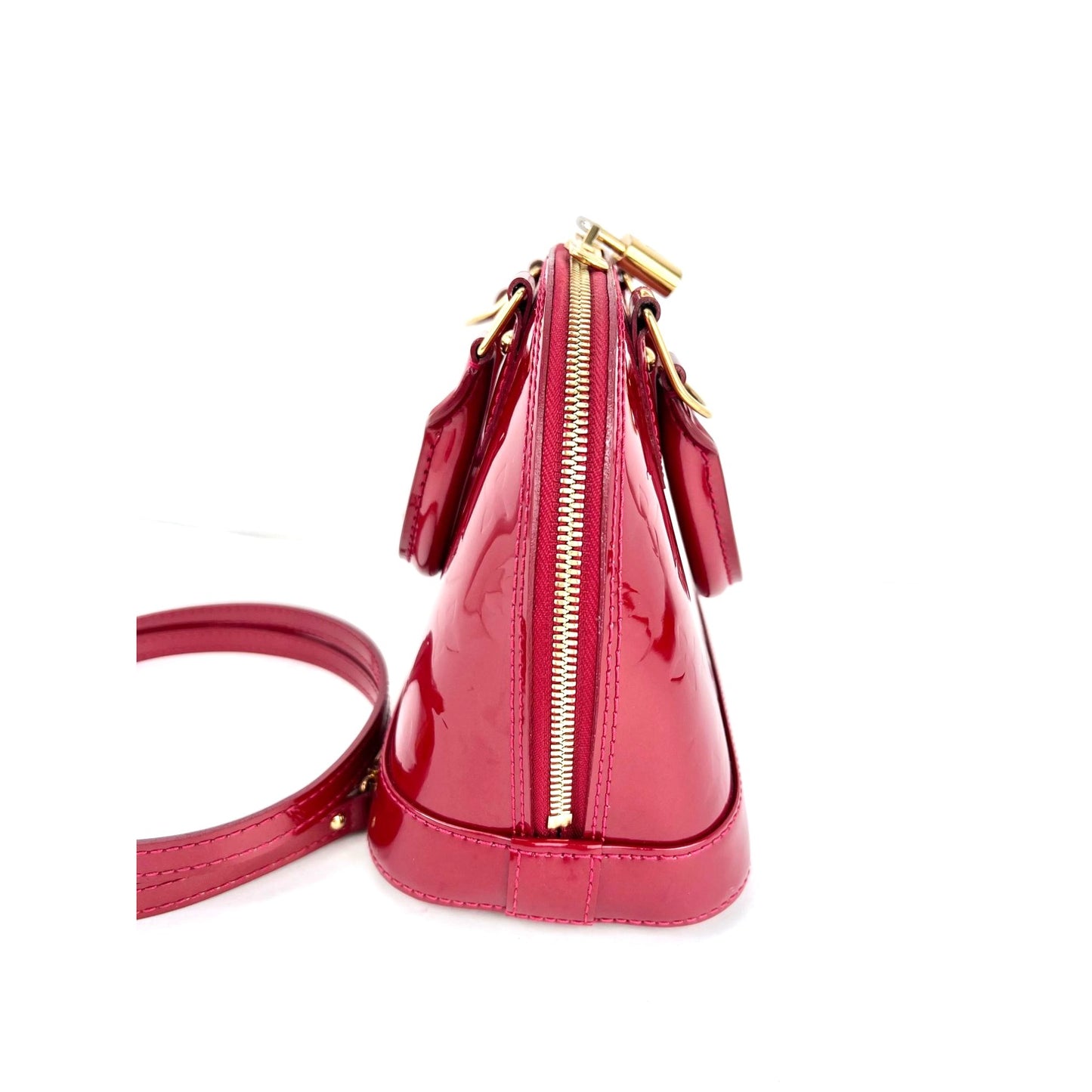 
                  
                    Louis Vuitton Alma BB Monogram Red Vernis Patent Leather Crossbody Bag
                  
                