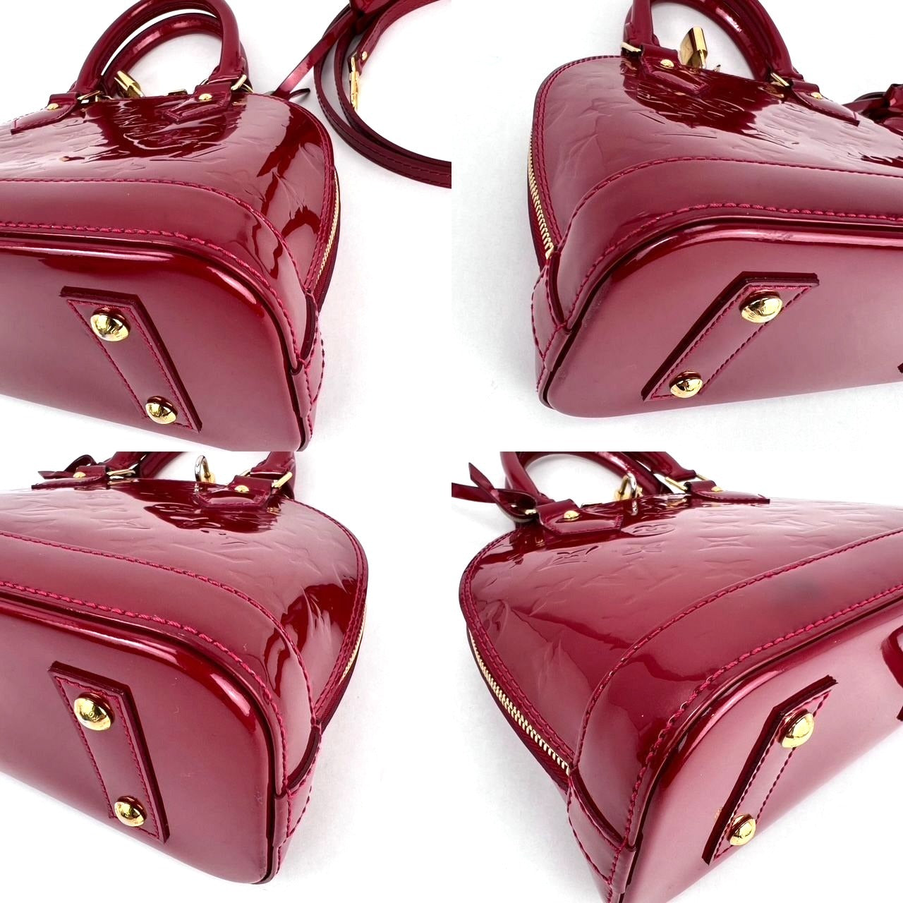 
                  
                    Louis Vuitton Alma BB Monogram Red Vernis Patent Leather Crossbody Bag
                  
                