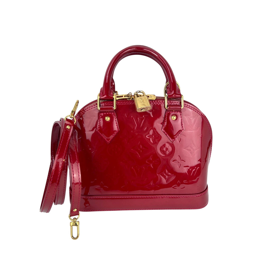 
                  
                    Louis Vuitton Alma BB Monogram Red Vernis Patent Leather Crossbody Bag
                  
                