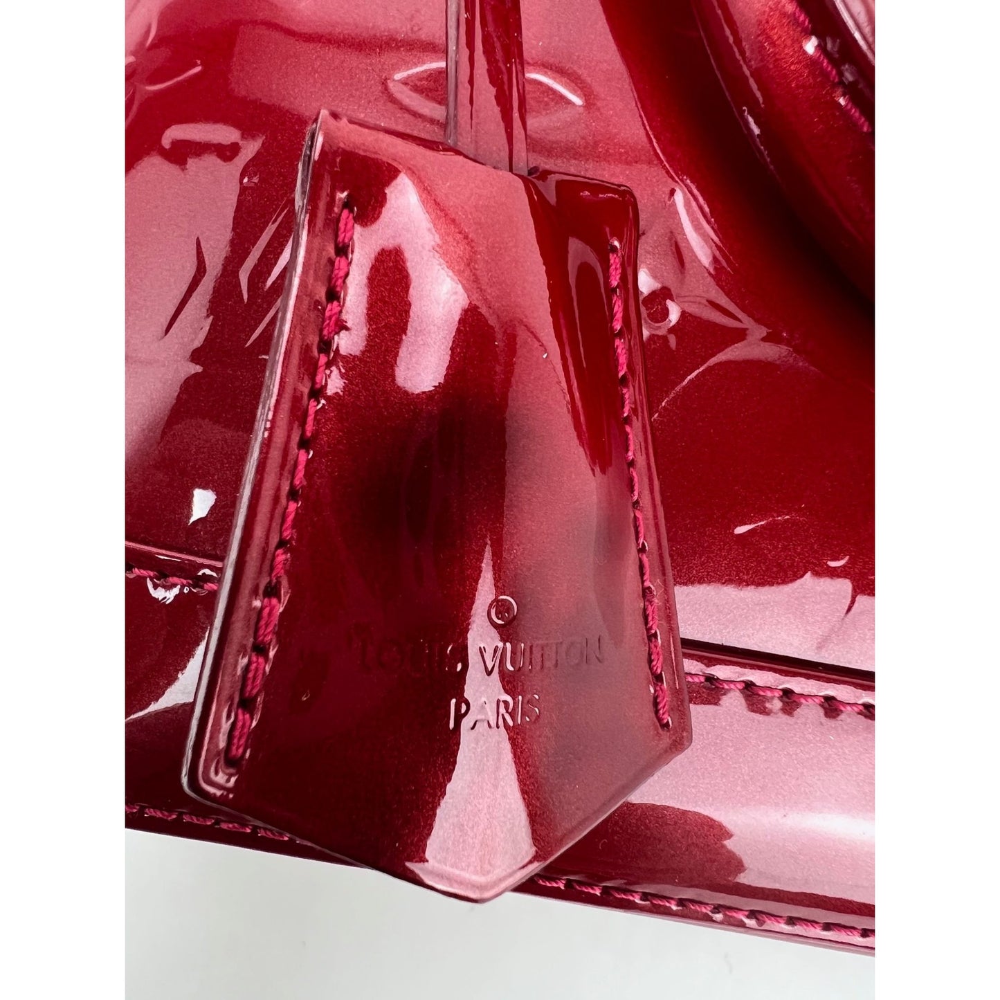 
                  
                    Louis Vuitton Alma BB Monogram Red Vernis Patent Leather Crossbody Bag
                  
                