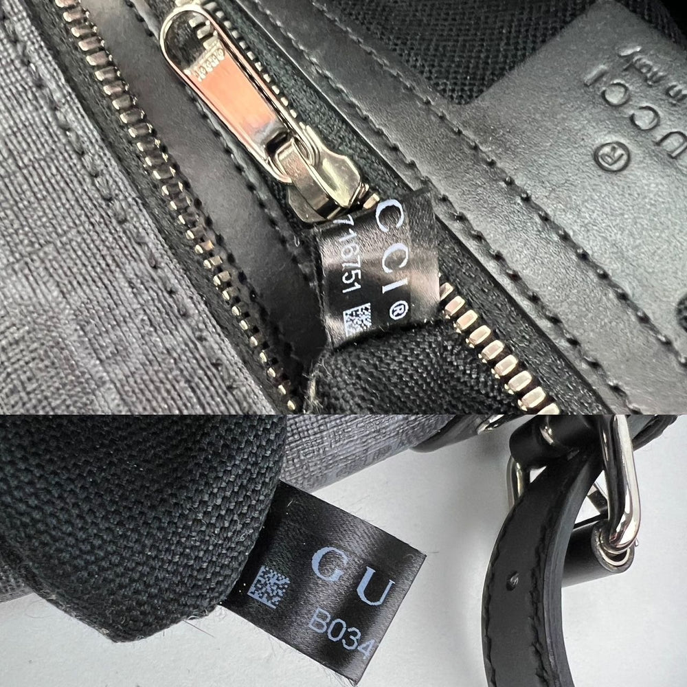 
                  
                    Gucci Black GG Supreme Selleria Square Messenger Bag
                  
                