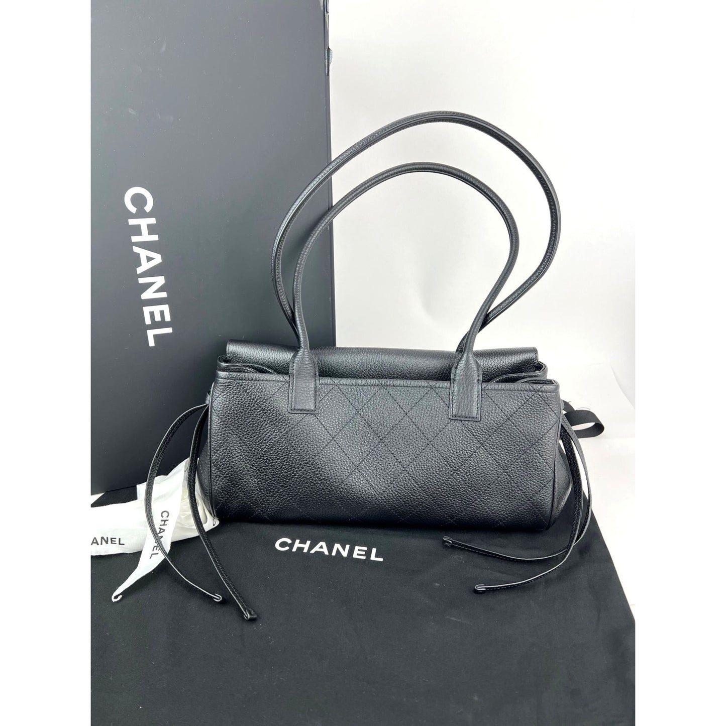 
                  
                    Chanel Stitched Urban Essentials Grained Calfskin Small Shopping Tote
                  
                