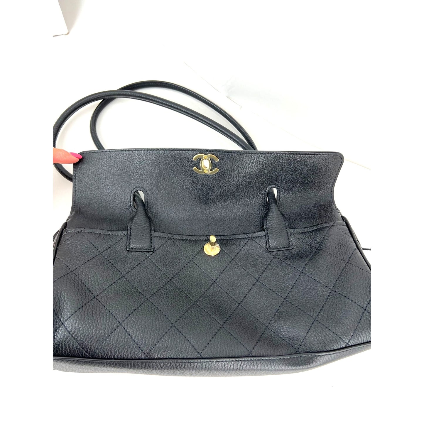 
                  
                    Chanel Stitched Urban Essentials Grained Calfskin Small Shopping Tote
                  
                