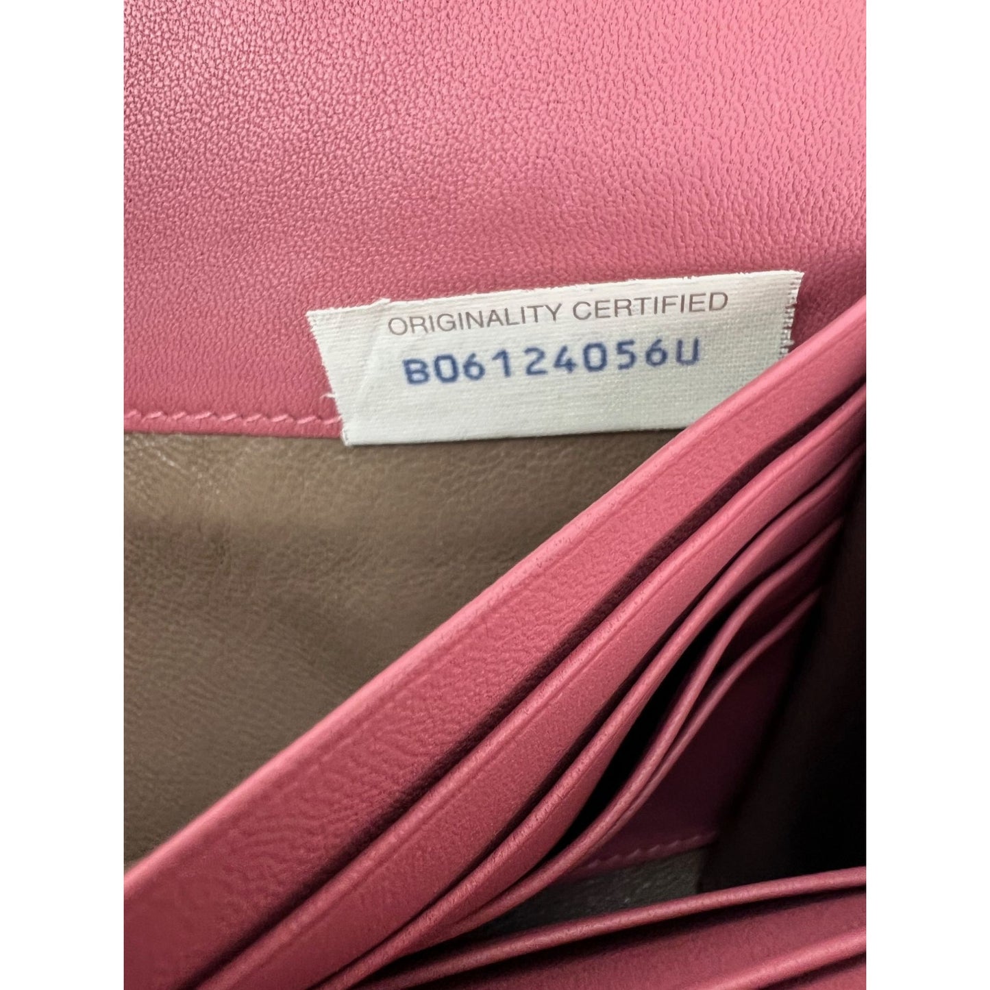 
                  
                    Bottega Veneta Intrecciato Pink Leather Flap Wallet Wristlet
                  
                