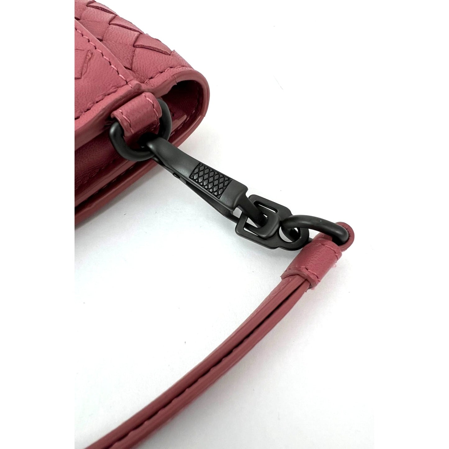 
                  
                    Bottega Veneta Intrecciato Pink Leather Flap Wallet Wristlet
                  
                