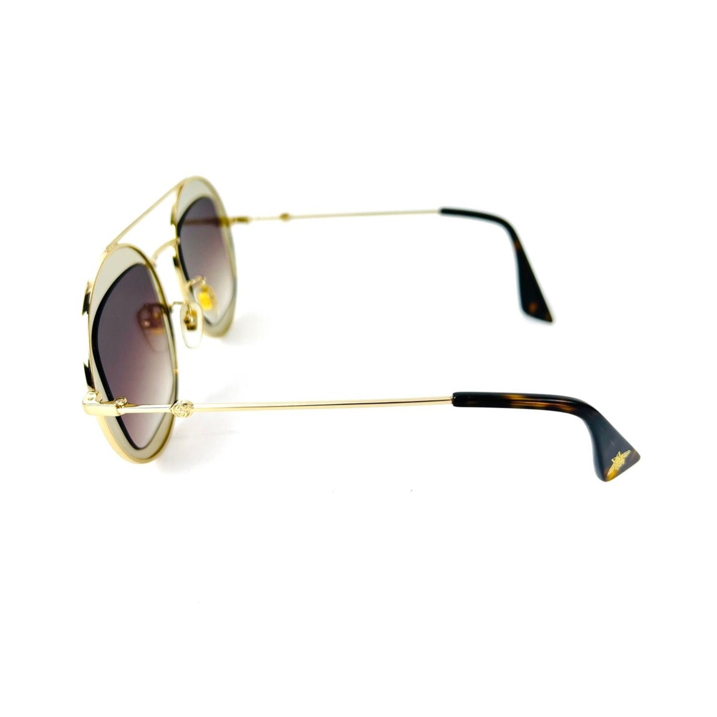 
                  
                    Gucci Round Frame Sylvie Web Sunglasses GG0105S
                  
                