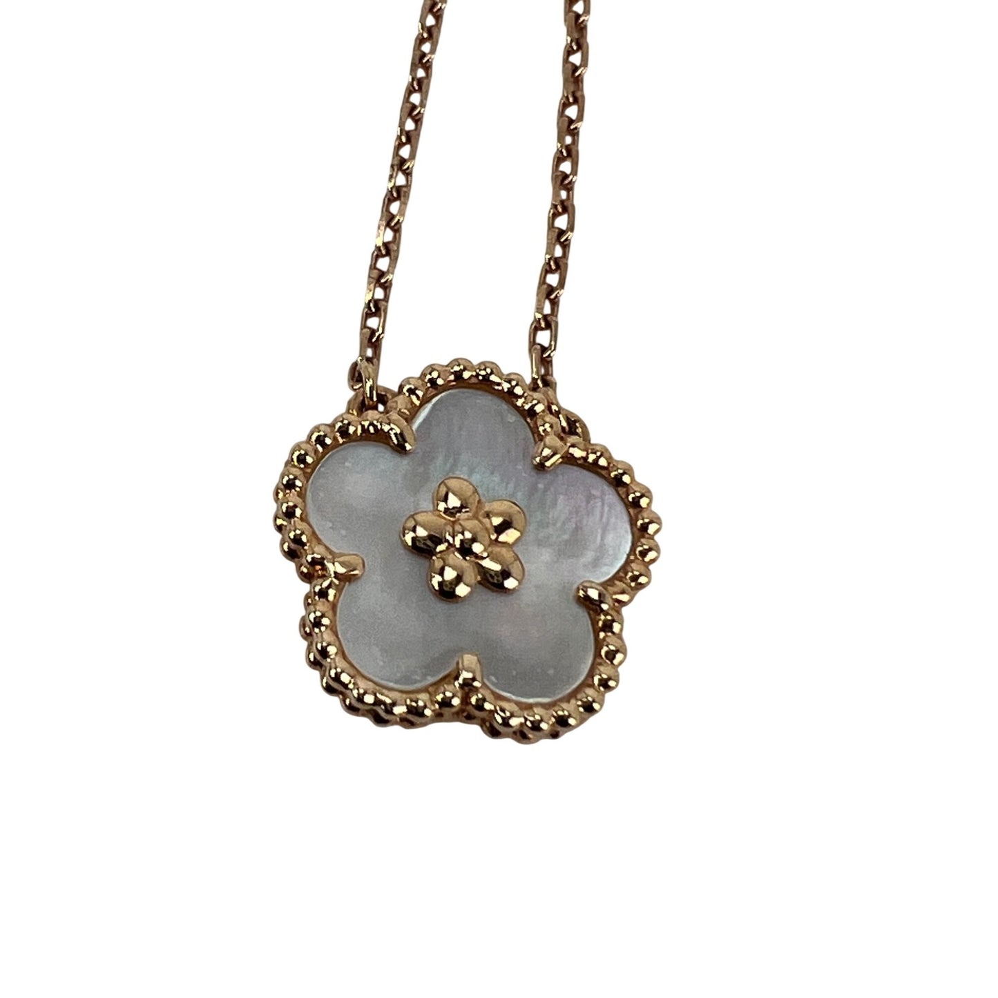 
                  
                    Van Cleef & Arpels Lucky Spring Plum Blosssom Pendant Necklace Rose Gold
                  
                