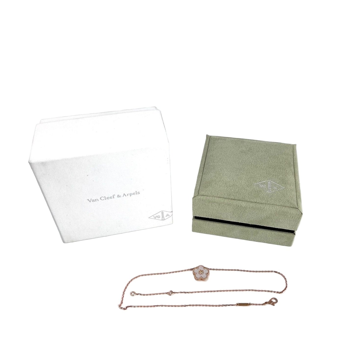 
                  
                    Van Cleef & Arpels Lucky Spring Plum Blosssom Pendant Necklace Rose Gold
                  
                