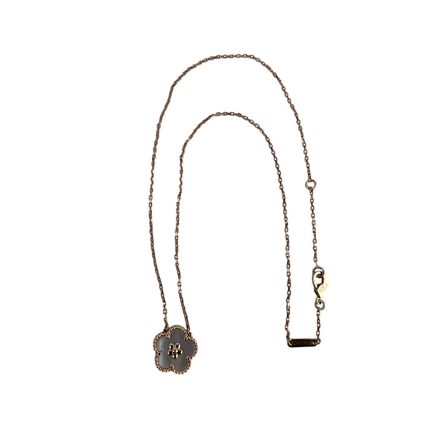 
                  
                    Van Cleef & Arpels Lucky Spring Plum Blosssom Pendant Necklace Rose Gold
                  
                