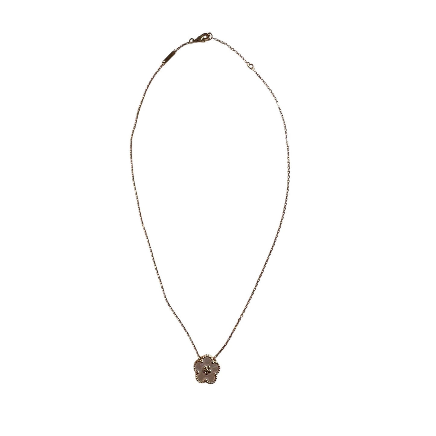 
                  
                    Van Cleef & Arpels Lucky Spring Plum Blosssom Pendant Necklace Rose Gold
                  
                