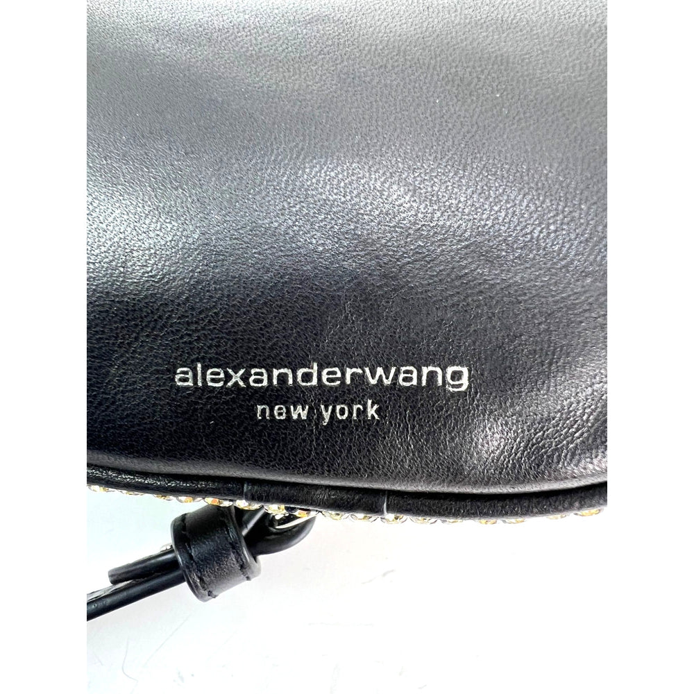 
                  
                    Alexander Wang Attica Mini Rhinestone Prism Gold Belt Sling Bag
                  
                