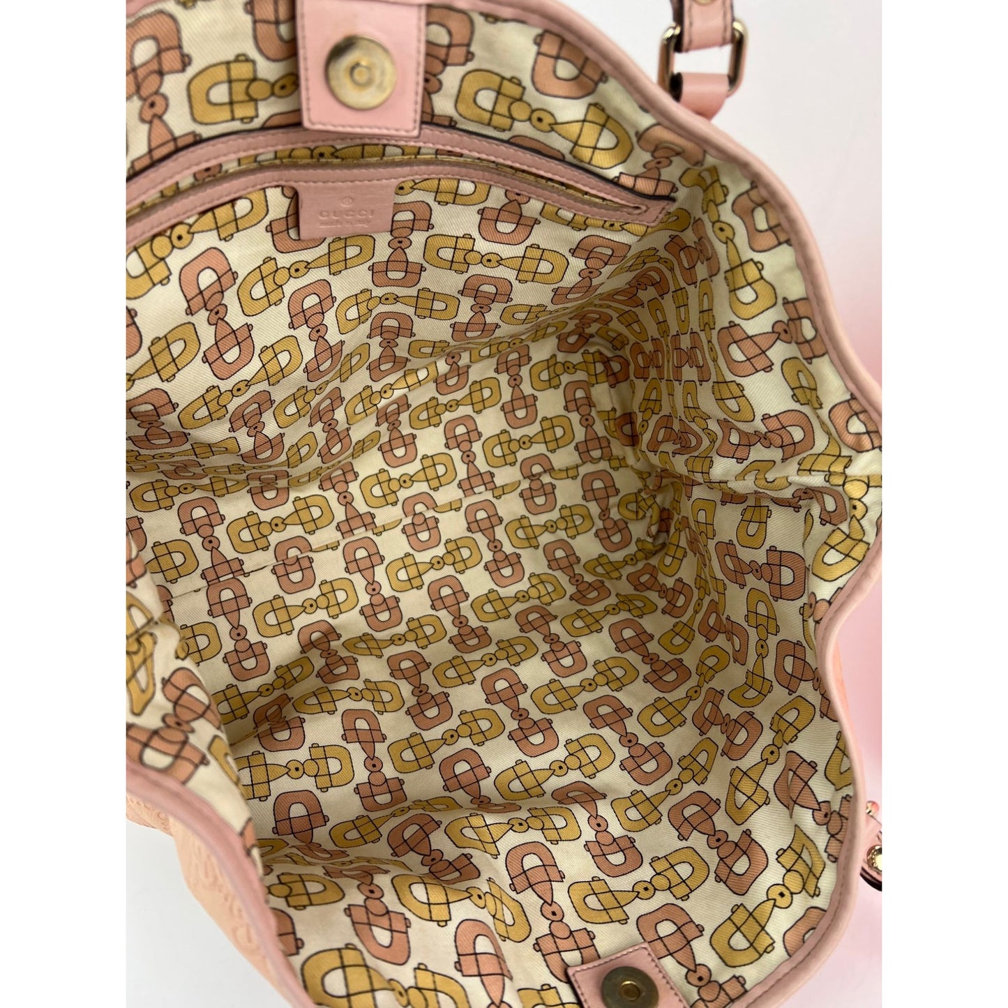 
                  
                    GUCCI Guccissima Pink Leather Joy Medium Rose Dragea Tote Bag
                  
                