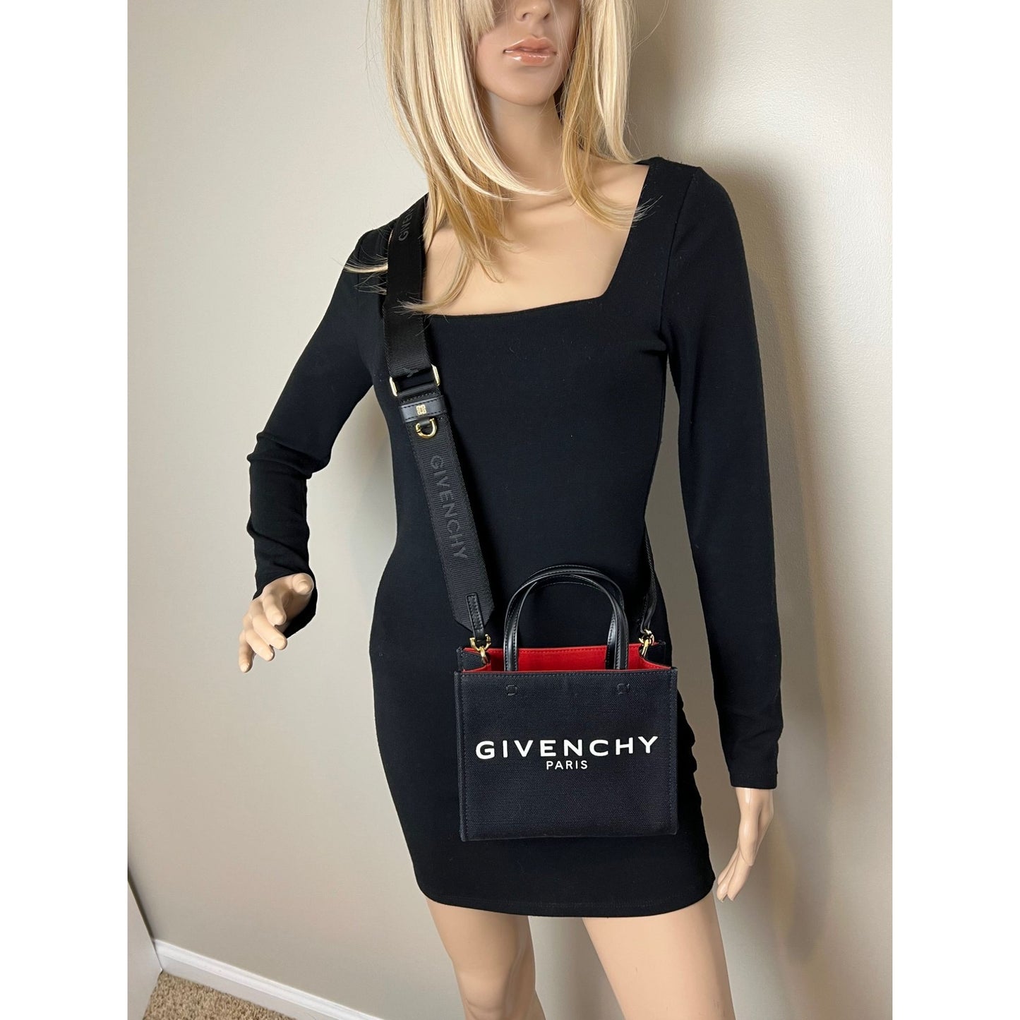 
                  
                    Givenchy Mini G Shopper Black Canvas Tote Bag
                  
                