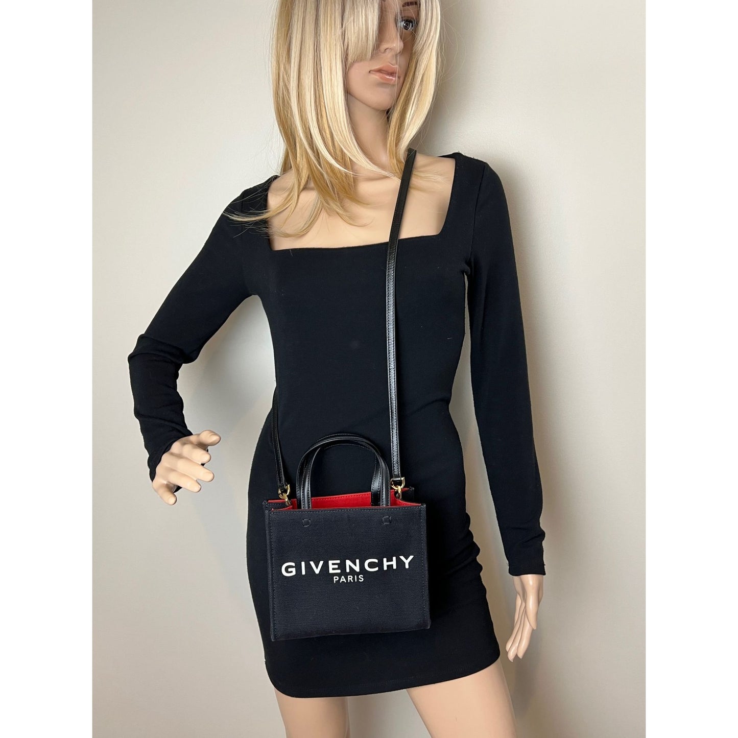 
                  
                    Givenchy Mini G Shopper Black Canvas Tote Bag
                  
                