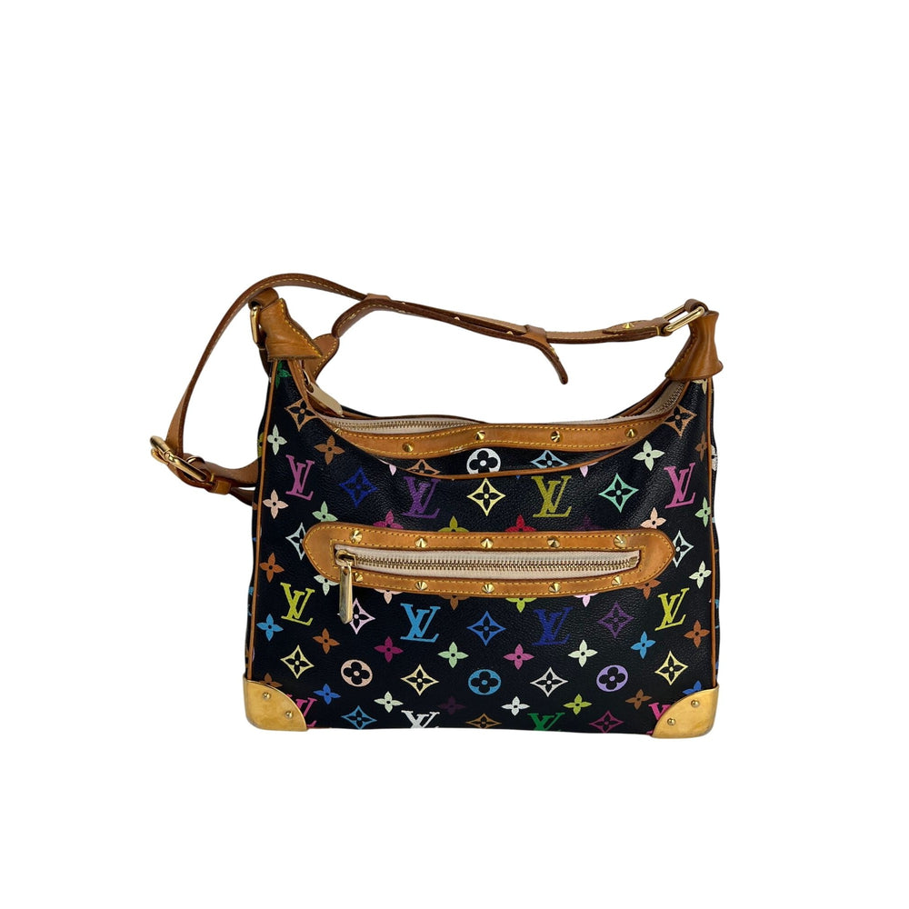 Louis Vuitton X Takashi Murakami Black Multicolore Boulogne Monogram Shoulder Bag Ebay Live