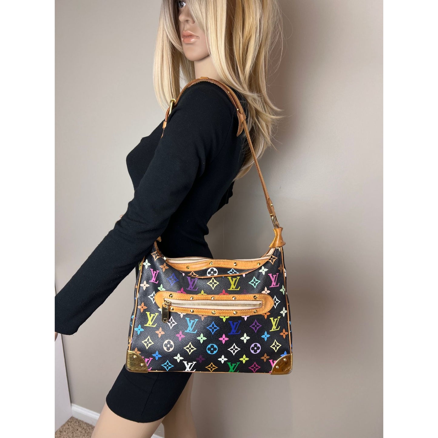 
                  
                    Louis Vuitton X Takashi Murakami Black Multicolore Boulogne Monogram Shoulder Bag Ebay Live
                  
                
