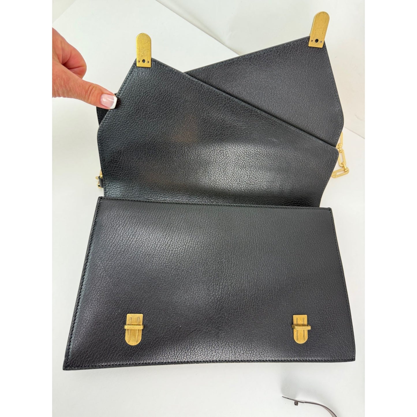 
                  
                    Gucci Calfskin Snakeskin Studded Medium Ottilia Top Handle Shoulder Bag
                  
                