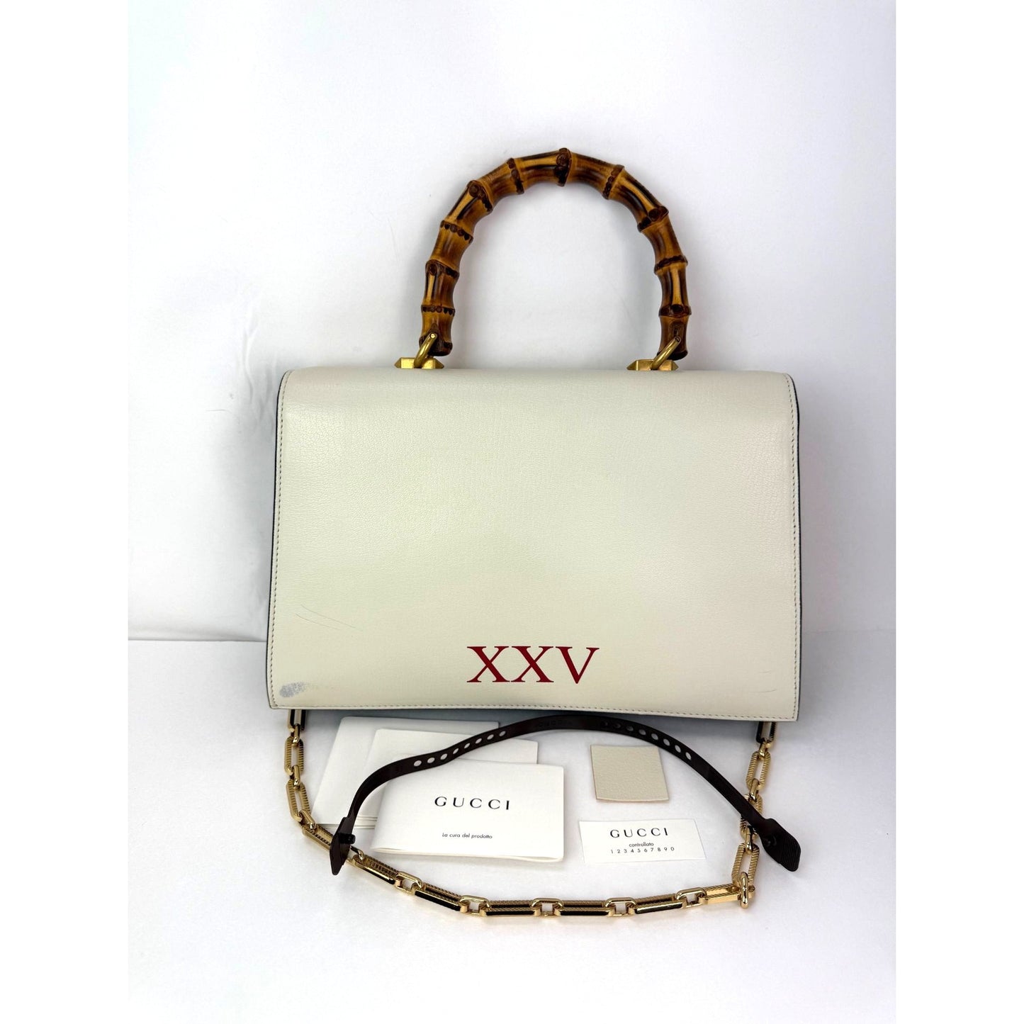 
                  
                    Gucci Calfskin Snakeskin Studded Medium Ottilia Top Handle Shoulder Bag
                  
                
