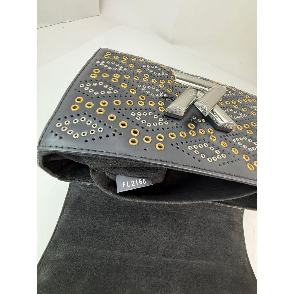 
                  
                    Louis Vuitton Calfskin Eyelet Twist MM Black Gold Silver Shoulder Bag
                  
                