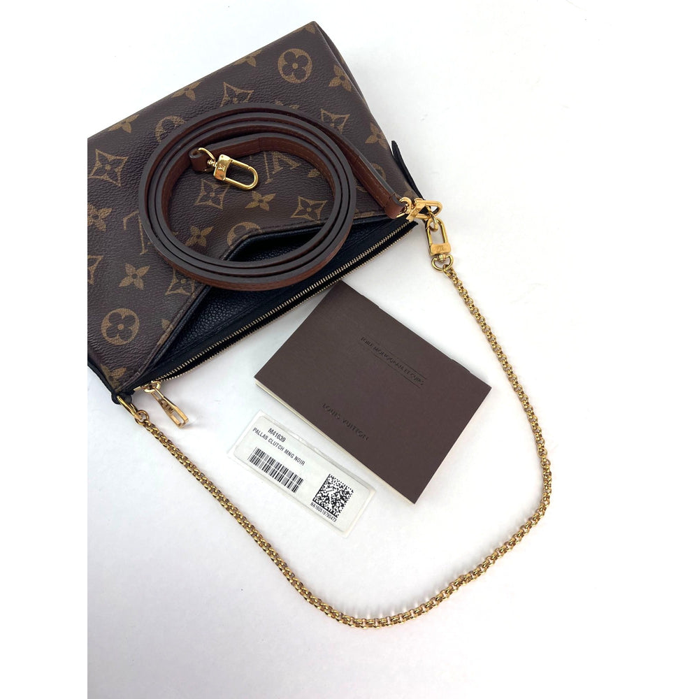 
                  
                    LOUIS VUITTON Pallas Monogram Clutch Noir Shoulder Crossbody Bag
                  
                