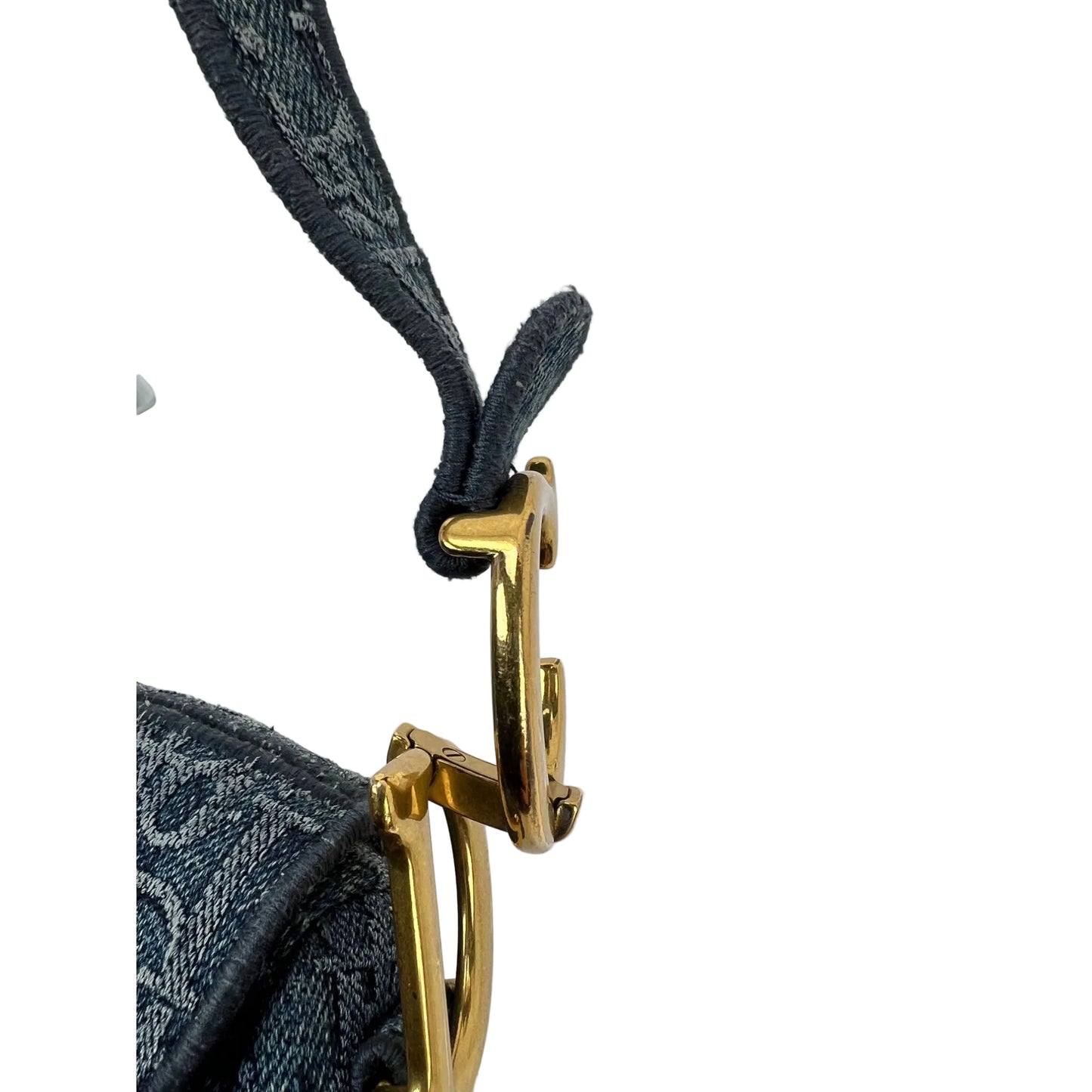 
                  
                    Christian Dior Oblique Embroidered Saddle Denim Blue Canvas Shoulder Hand Bag
                  
                