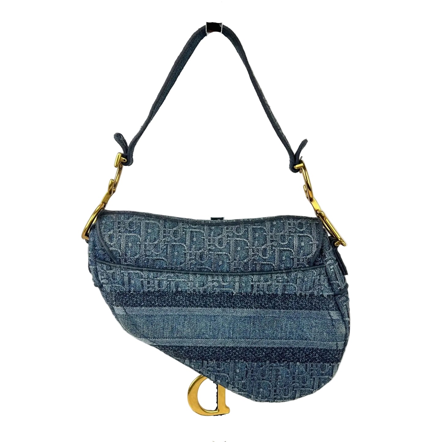 
                  
                    Christian Dior Oblique Embroidered Saddle Denim Blue Canvas Shoulder Hand Bag
                  
                