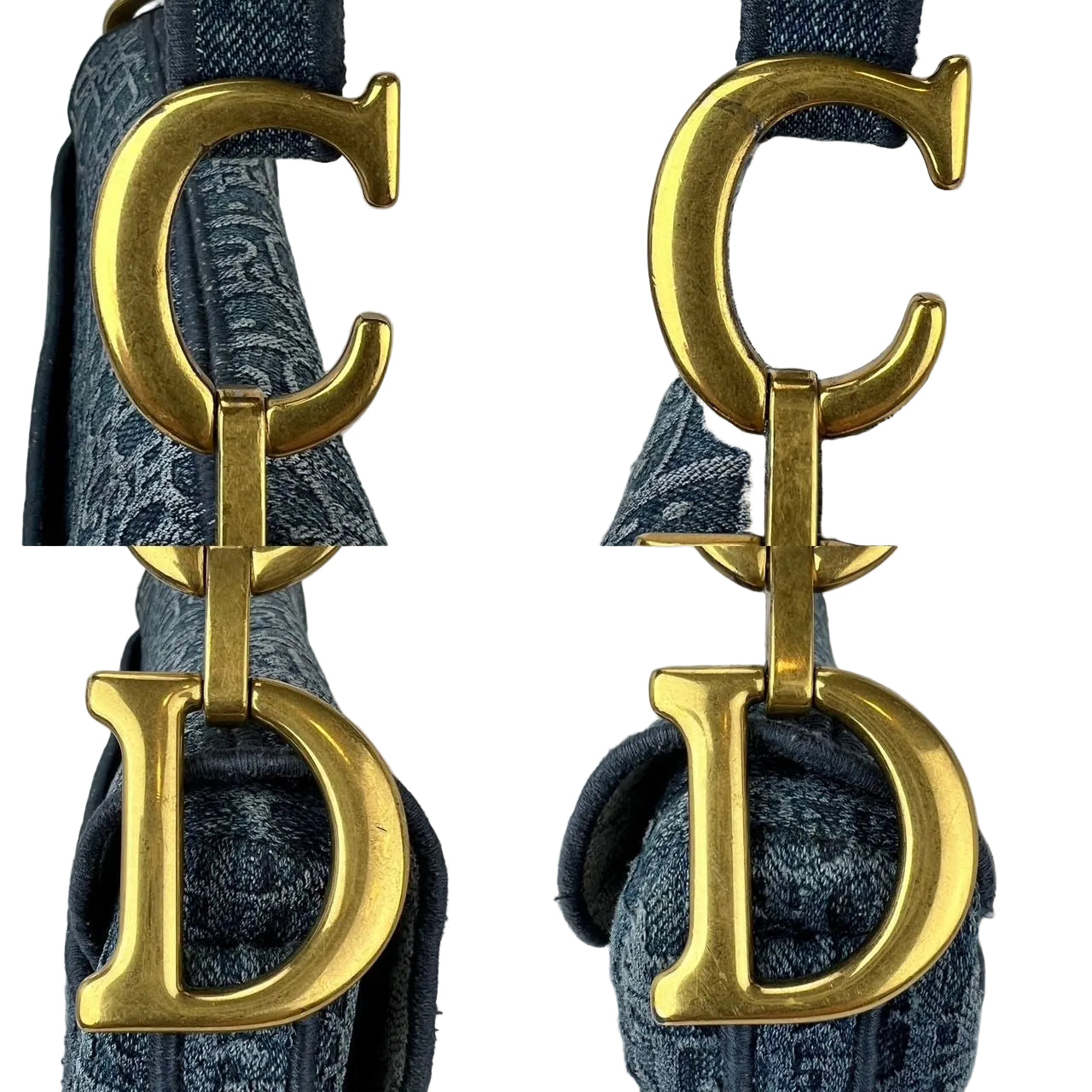 
                  
                    Christian Dior Oblique Embroidered Saddle Denim Blue Canvas Shoulder Hand Bag
                  
                