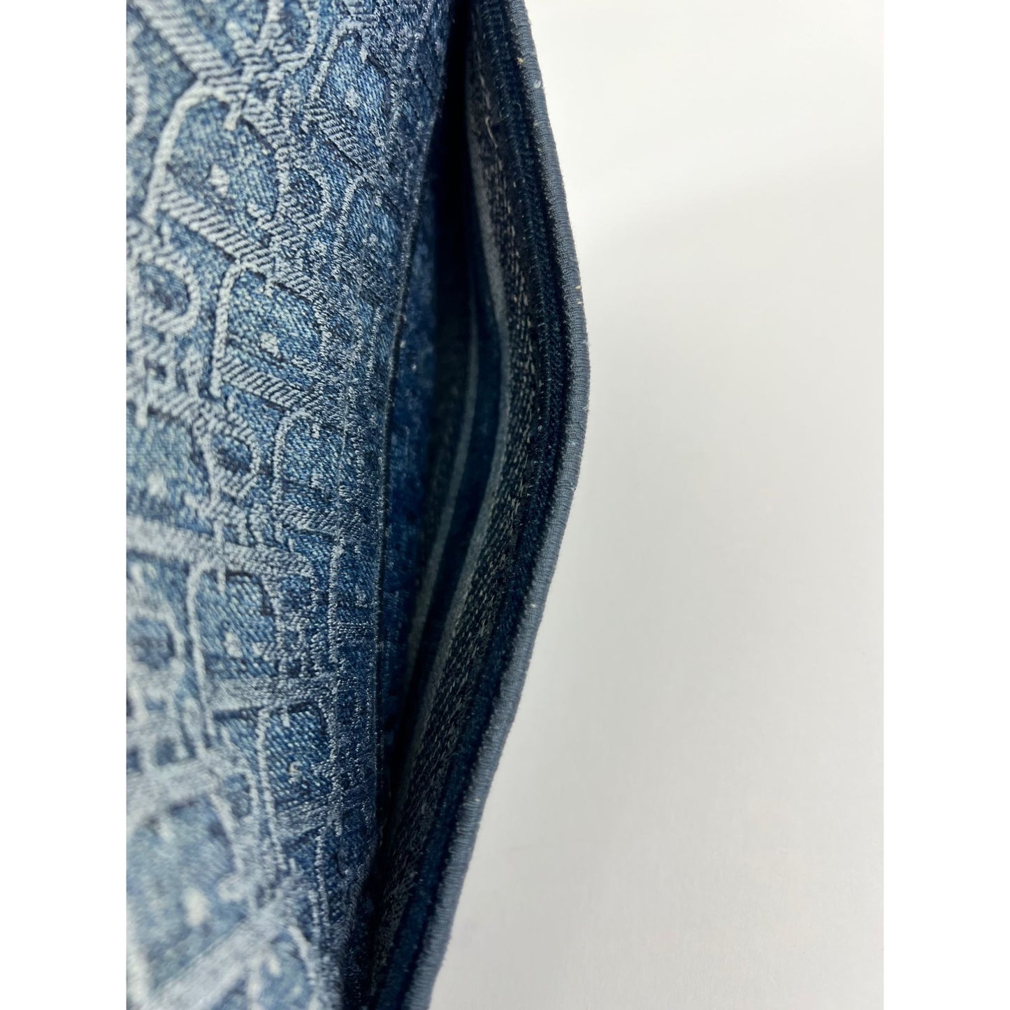 
                  
                    Christian Dior Oblique Embroidered Saddle Denim Blue Canvas Shoulder Hand Bag
                  
                