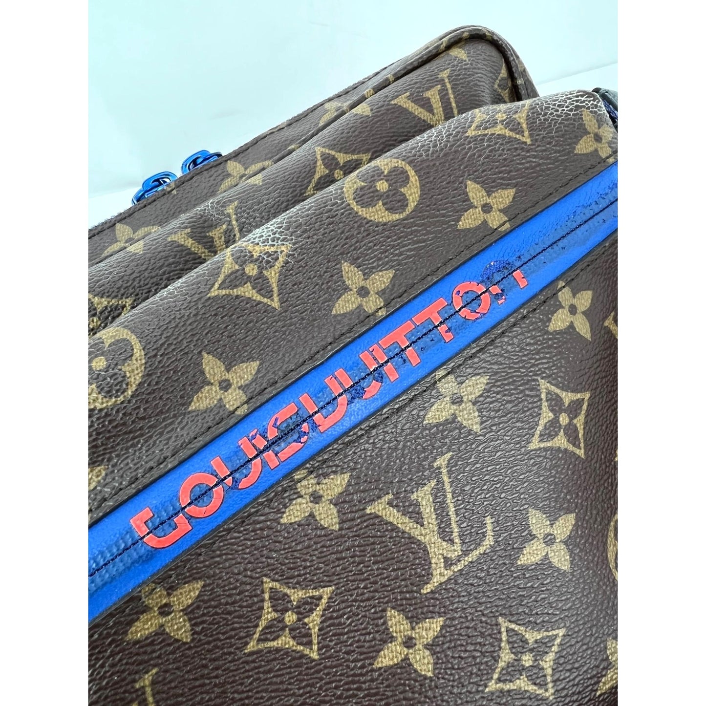 
                  
                    Louis Vuitton Monogram Outdoor Blue Messenger Bag
                  
                