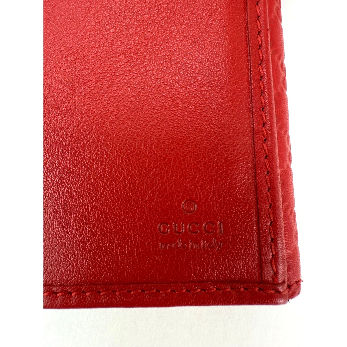
                  
                    Gucci Microguccissima Heart Continental Red Leather Wallet
                  
                