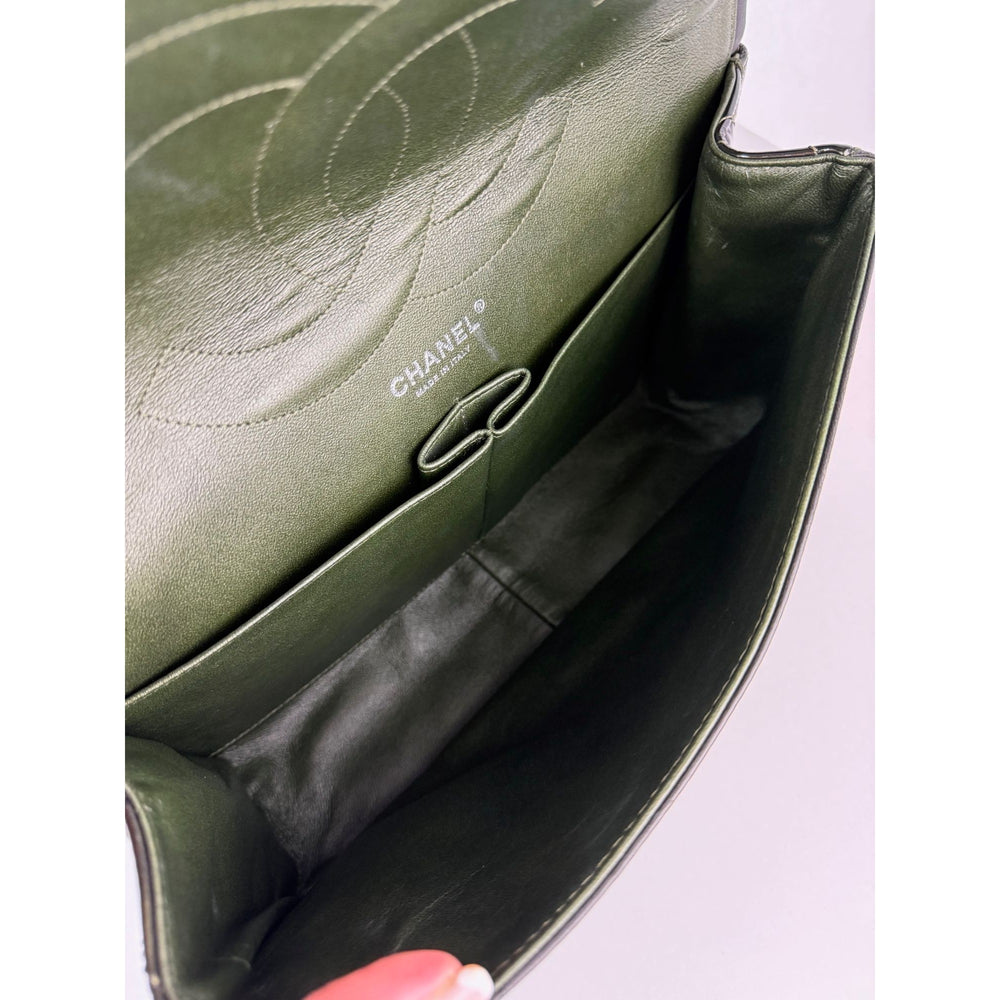 
                  
                    Chanel 2.55 Reissue Double Flap  Iridescent Dark Green Patent Leather Shoulder Bag
                  
                