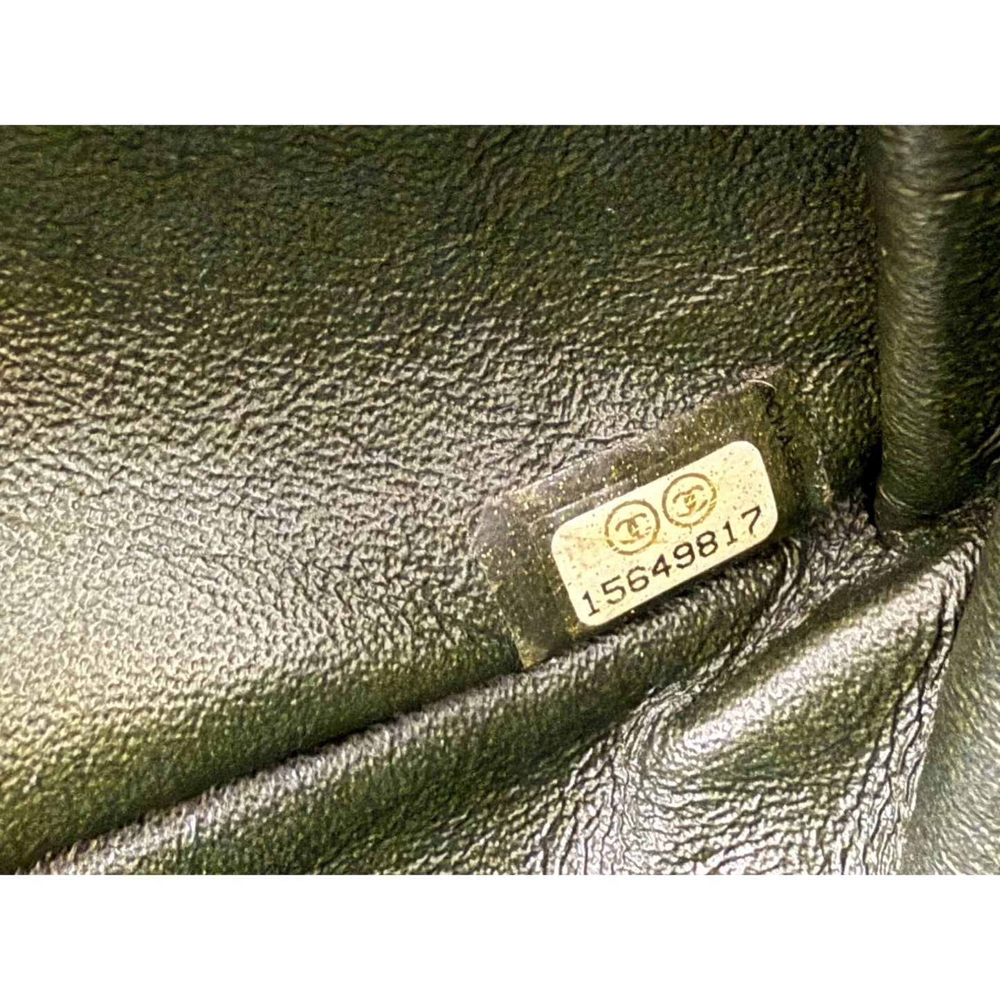 
                  
                    Chanel 2.55 Reissue Double Flap  Iridescent Dark Green Patent Leather Shoulder Bag
                  
                