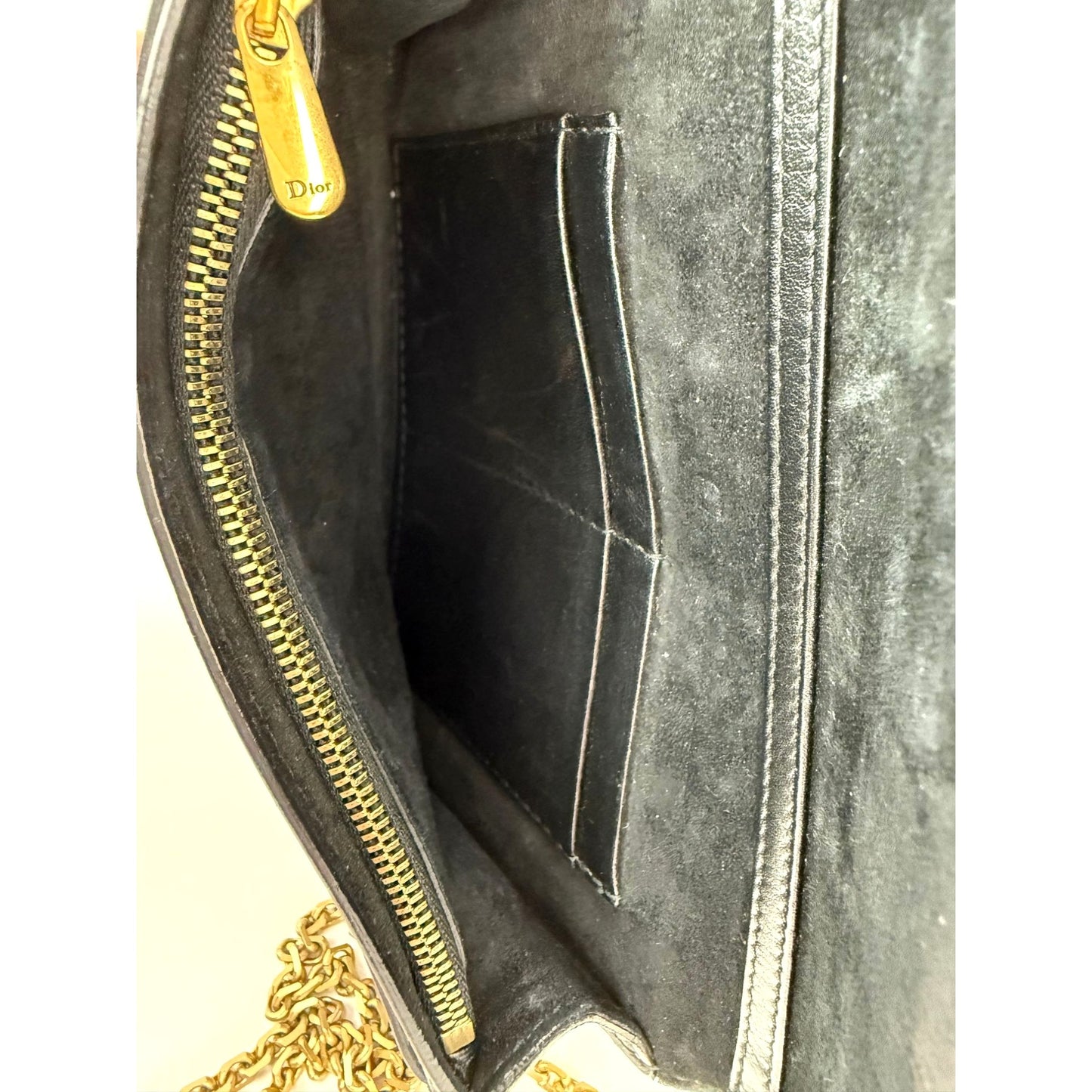 
                  
                    Christian Dior Calfskin Black D-Fence Croisiere Wallet on a Chain
                  
                