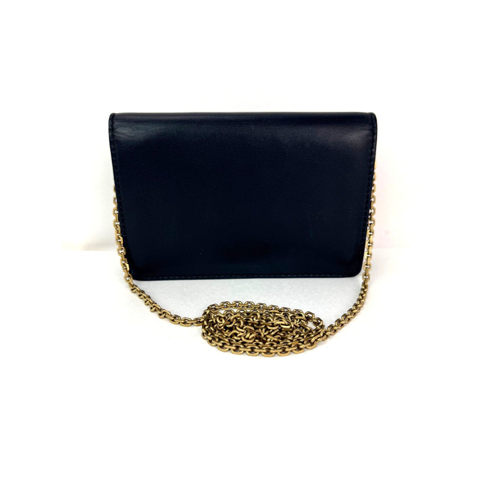 
                  
                    Christian Dior Calfskin Black D-Fence Croisiere Wallet on a Chain
                  
                