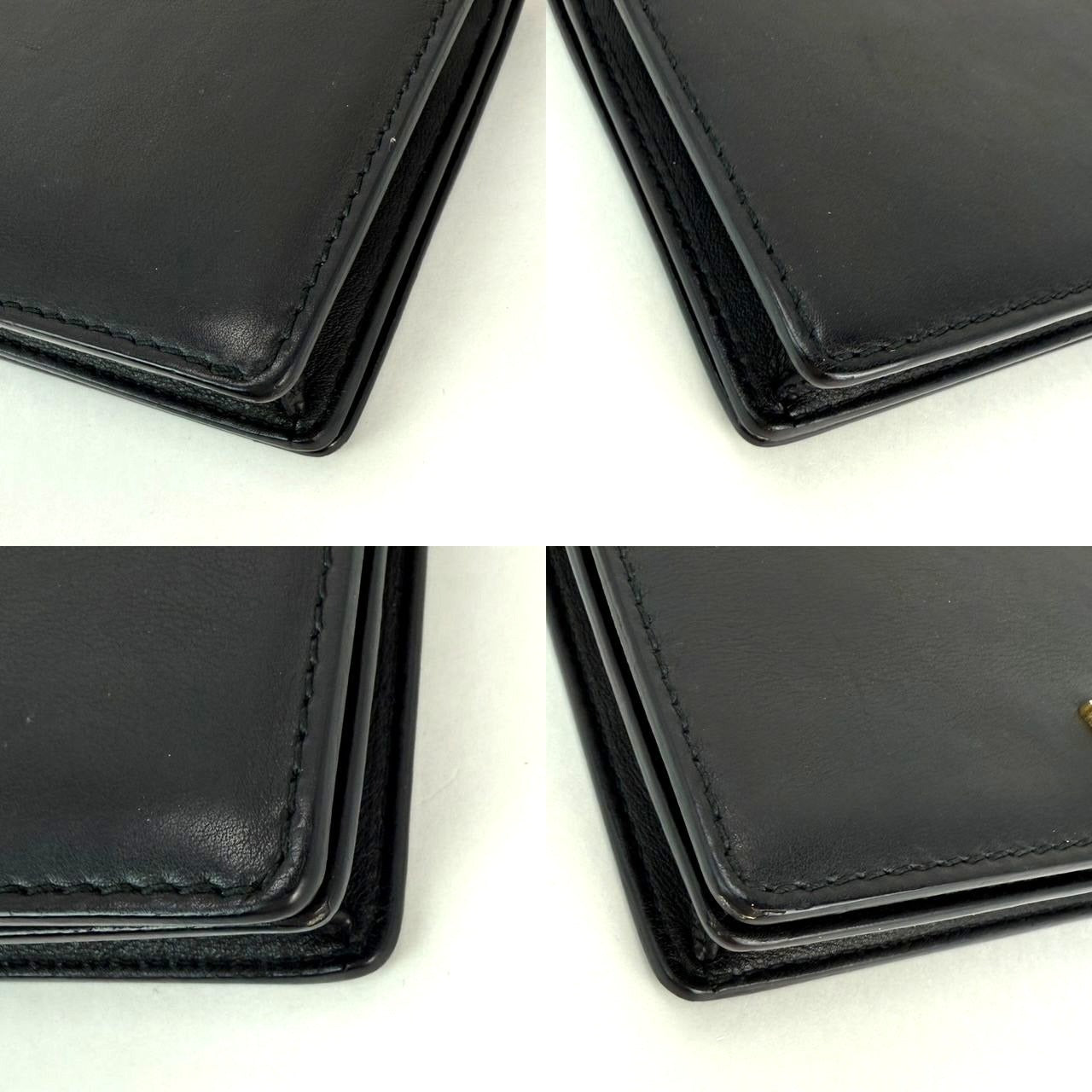 
                  
                    Christian Dior Calfskin Black D-Fence Croisiere Wallet on a Chain
                  
                