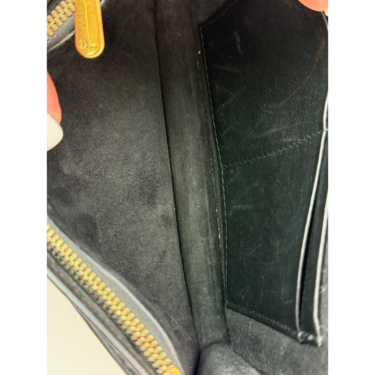 
                  
                    Christian Dior Calfskin Black D-Fence Croisiere Wallet on a Chain
                  
                