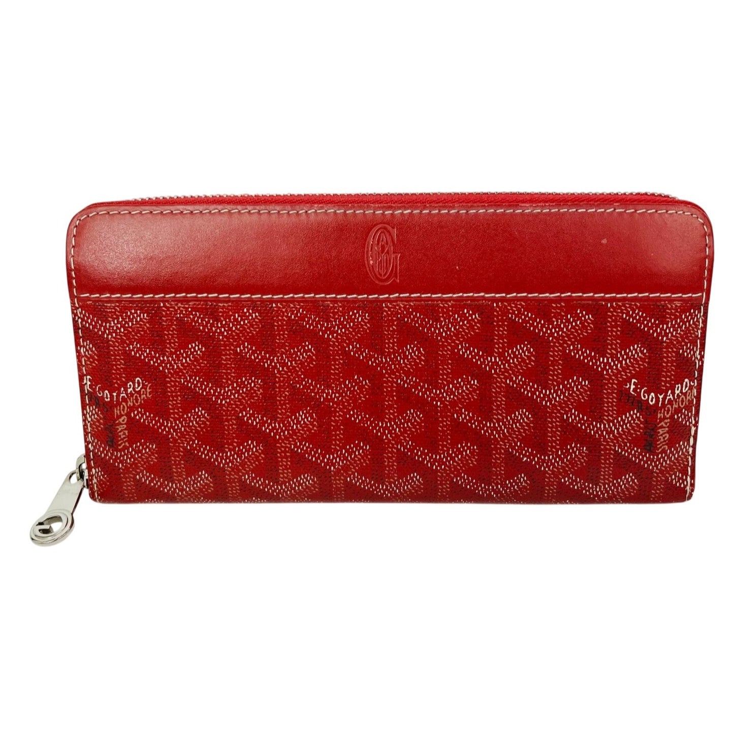 
                  
                    Goyard Matignon GM Wallet Goyardine Red Zip Around Clutch
                  
                