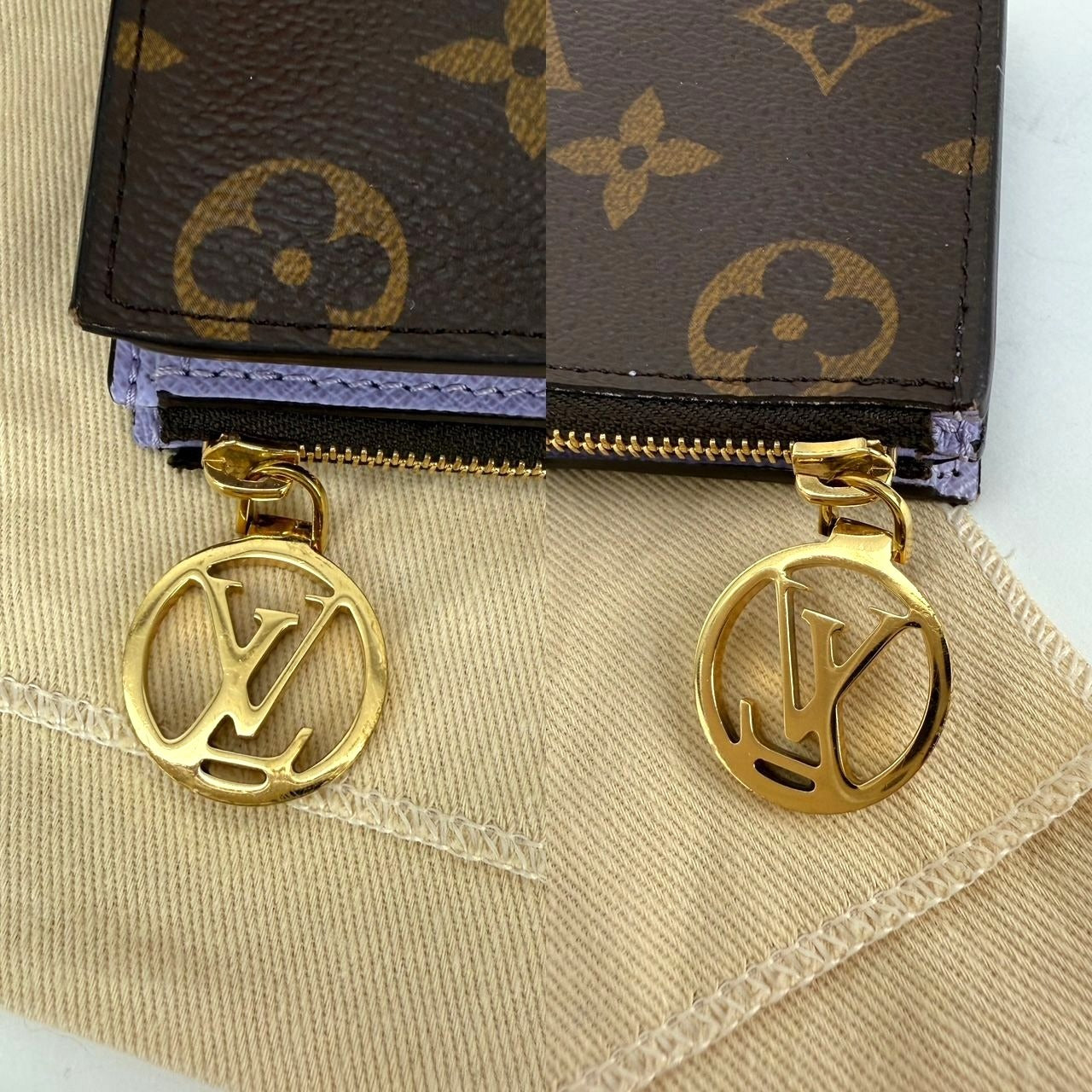 
                  
                    LOUIS VUITTON Lisa Monogram Purple Iris Lining Wallet
                  
                