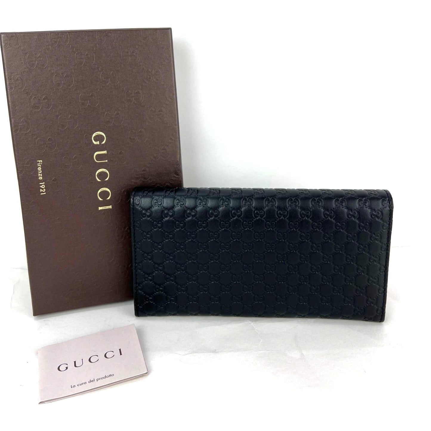 
                  
                    Gucci Micro Guccissima Continental Long Black Wallet
                  
                