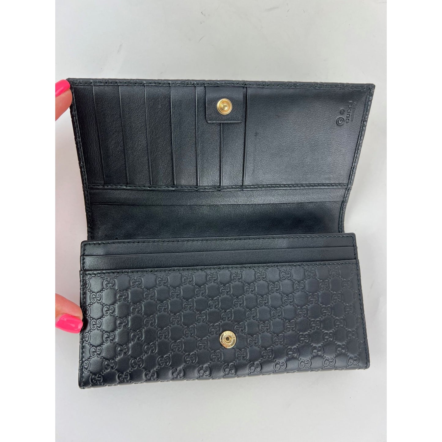 
                  
                    Gucci Micro Guccissima Continental Long Black Wallet
                  
                