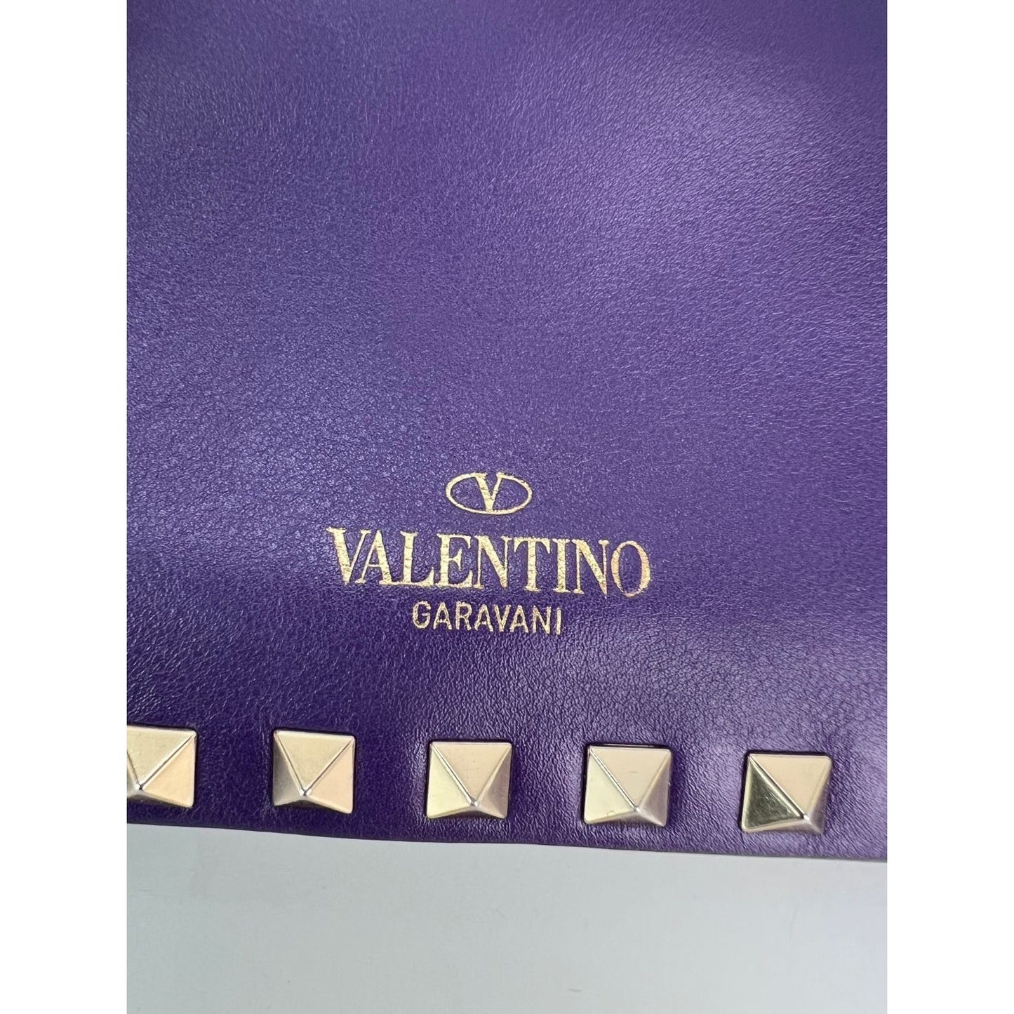 
                  
                    Valentino Rockstud Double Zip Purple Leather Crossbody Bag
                  
                