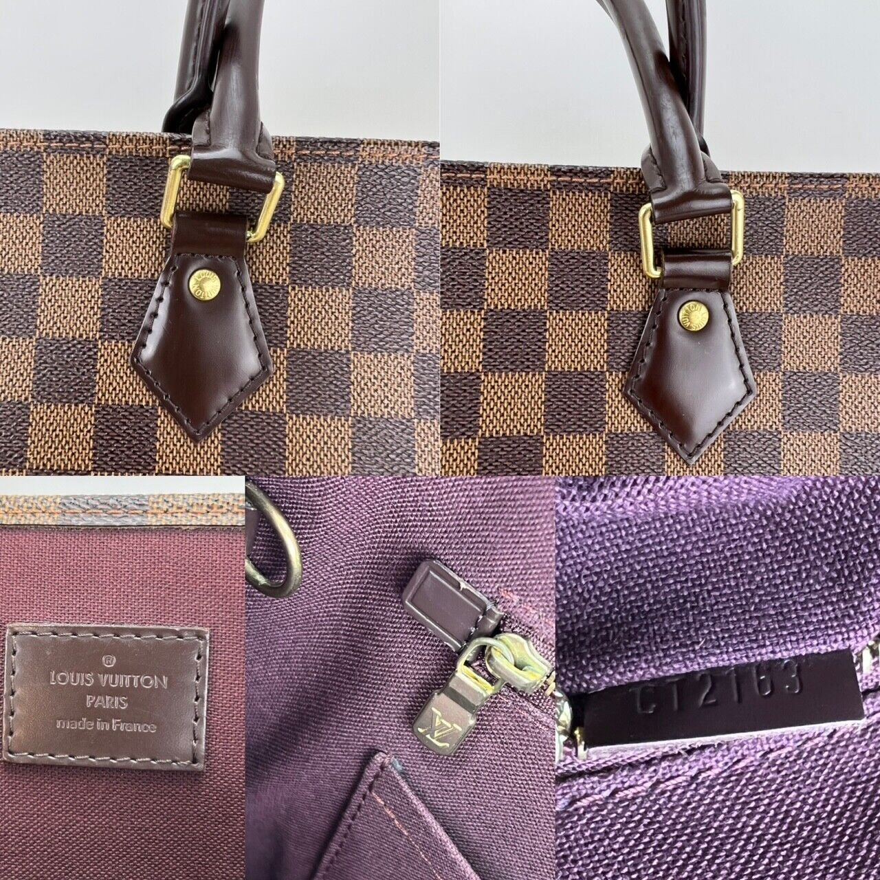 
                  
                    Louis Vuitton Sac Plat Damier Ebene Canvas Shopping Tote Bag
                  
                