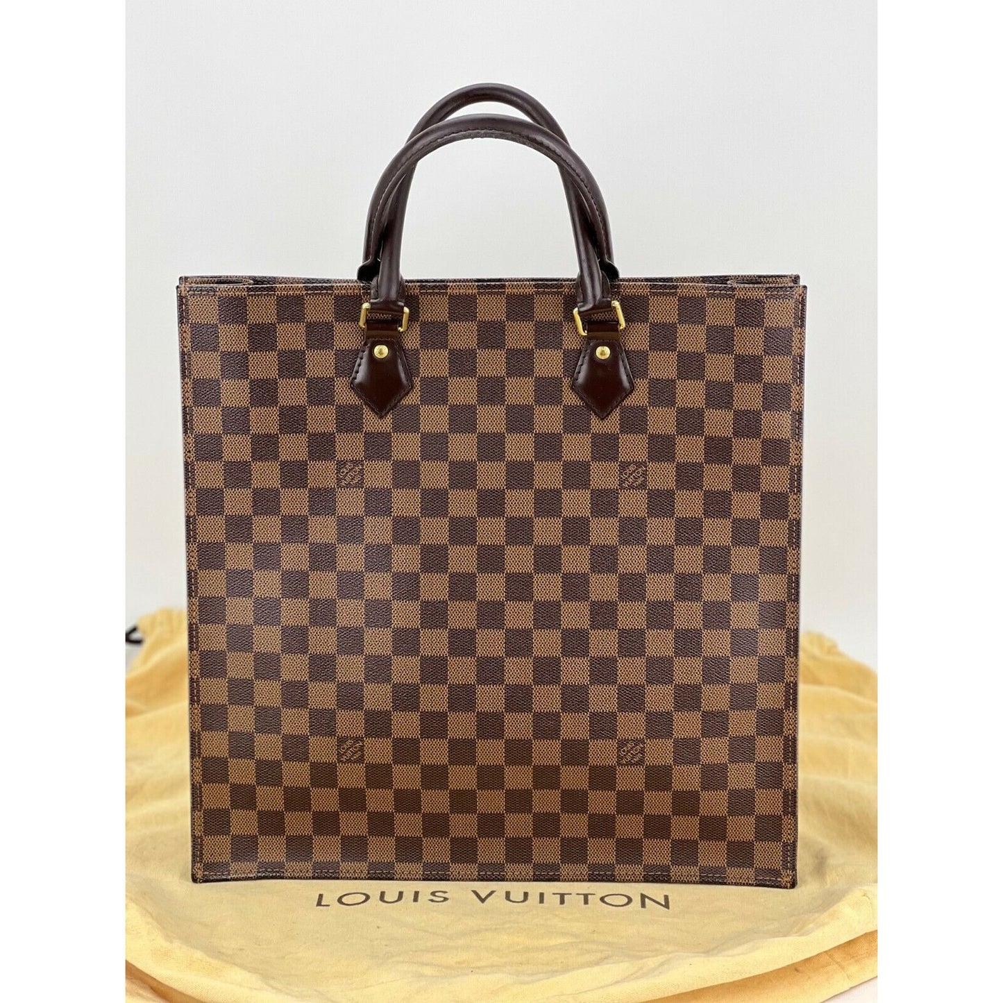
                  
                    Louis Vuitton Sac Plat Damier Ebene Canvas Shopping Tote Bag
                  
                