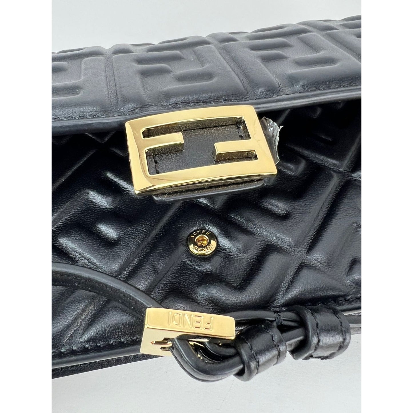 
                  
                    Fendi Tube Wallet on a Chain Black Nappa Leather Crossbody Bag
                  
                