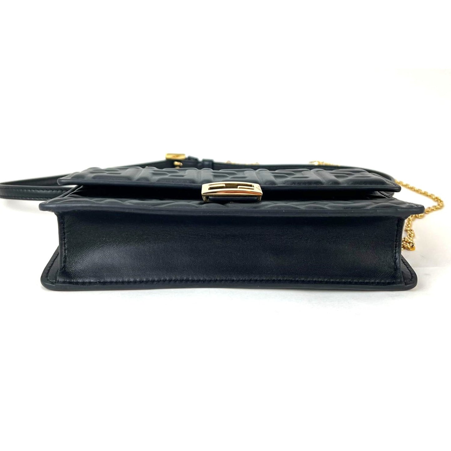 
                  
                    Fendi Tube Wallet on a Chain Black Nappa Leather Crossbody Bag
                  
                