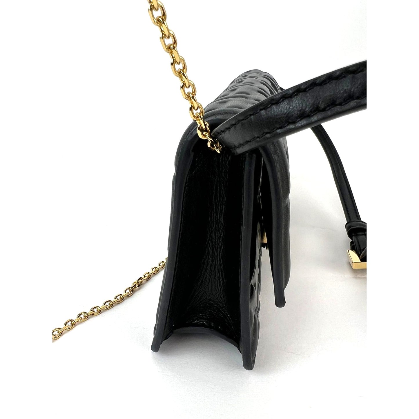 
                  
                    Fendi Tube Wallet on a Chain Black Nappa Leather Crossbody Bag
                  
                