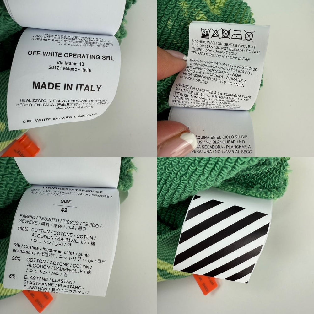 
                  
                    OFF White Tye Dye Xtra Crop Sweatsh Light Green Sweatshirt
                  
                