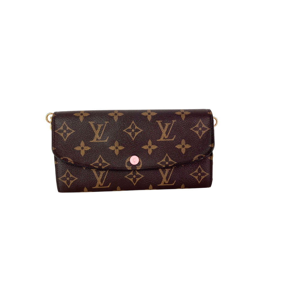 Louis Vuitton Emilie Monogram Rose Ballerine Wallet Clutch