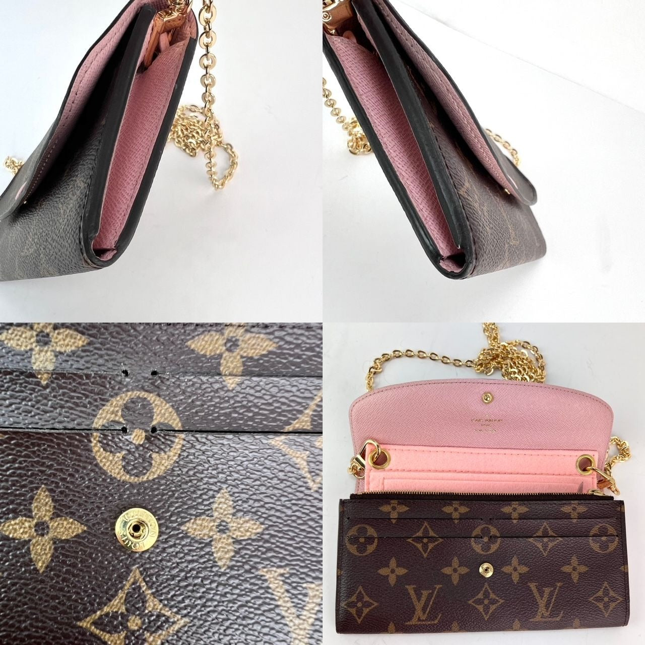 
                  
                    Louis Vuitton Emilie Monogram Rose Ballerine Wallet Clutch
                  
                